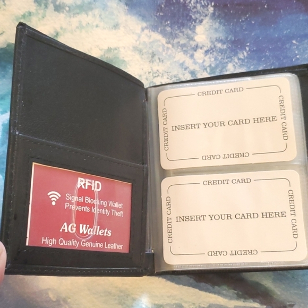 🍃 New RFID prevents Identity Theft men's wallet